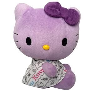 Hello Kitty Purple Plush 2010, Surface Washable Only Dry Air